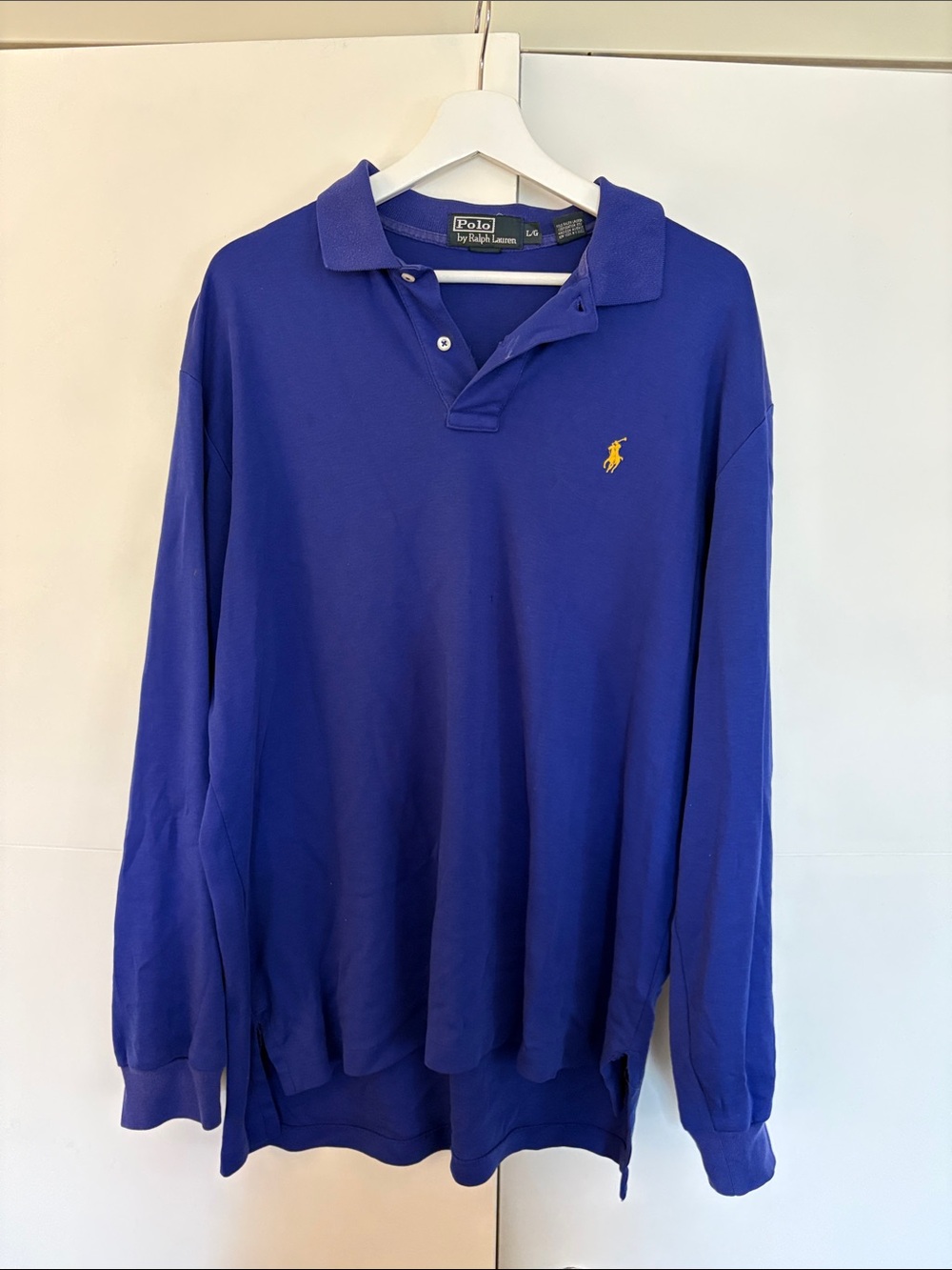 Polo by Ralph Lauren Long-Sleeve Polo - Blue with Gold Pony